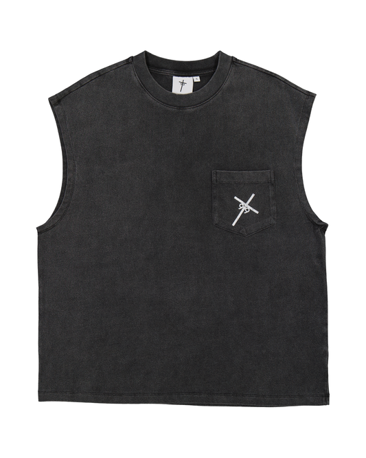 Washed 9T9 Logo Sleeveless Tee
