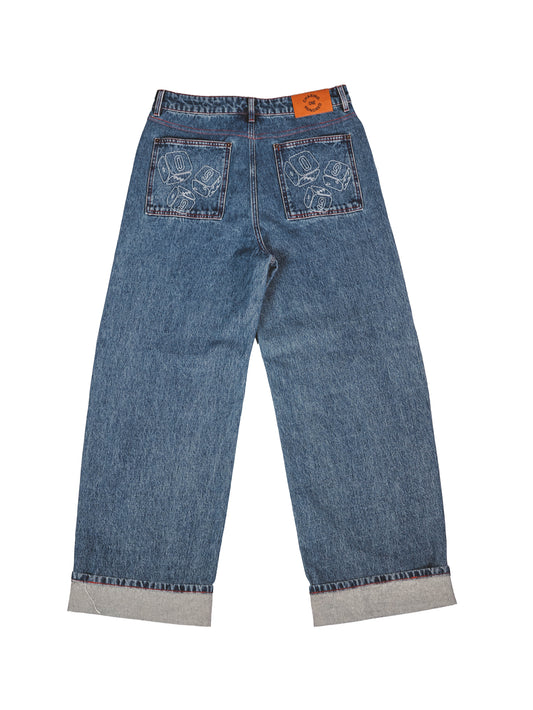 99 ROLL OF FAITH DENIM PANTS