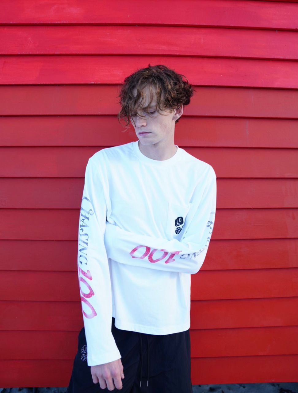 99 WHITE X SLEEVE SHIRT