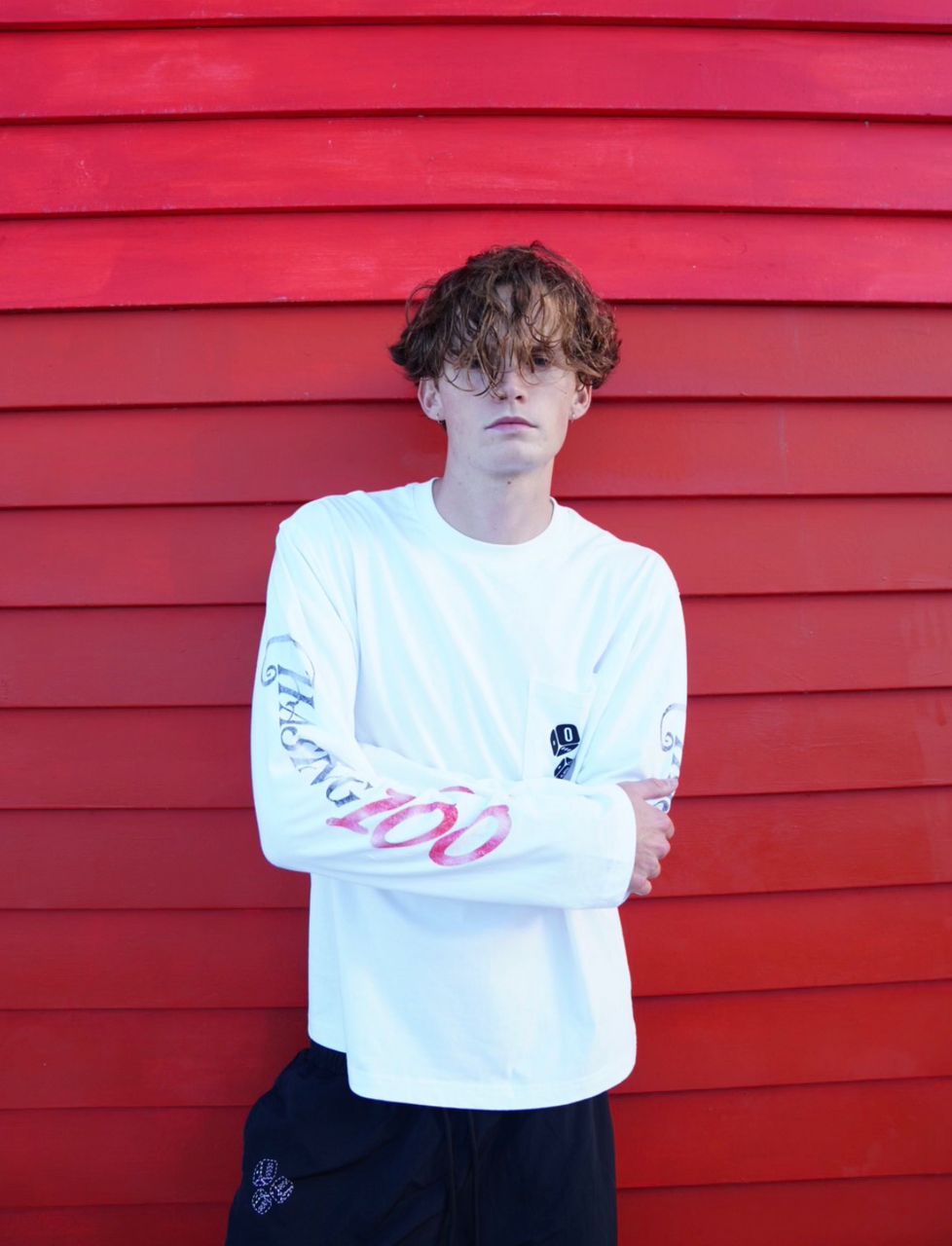 99 WHITE X SLEEVE SHIRT